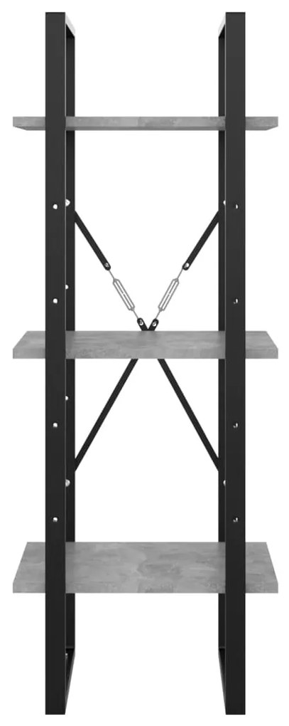 Estante c/ 3 prateleiras 40x30x105 cm contraplacado cinzento