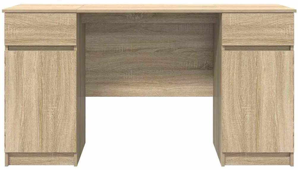 Mesa vidaXL Carvalho Sonoma 140x49x76 cm Madeira de engenharia
