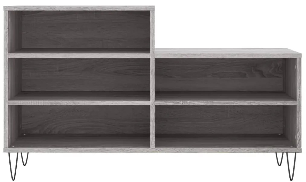 Sapateira 102x36x60 cm derivados de madeira cinzento sonoma