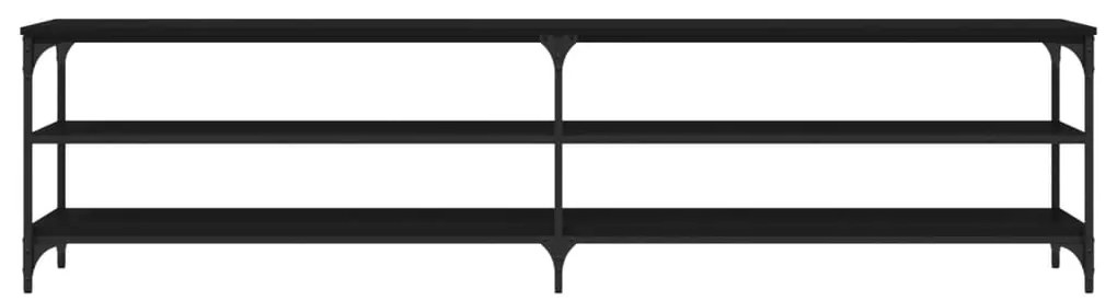 Móvel para TV 200x30x50 cm derivados de madeira/metal preto
