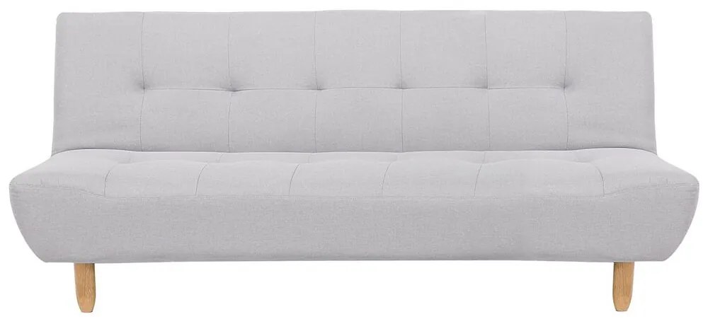 Sofá-cama de 3 lugares em tecido cinzento claro ALSTEN Beliani