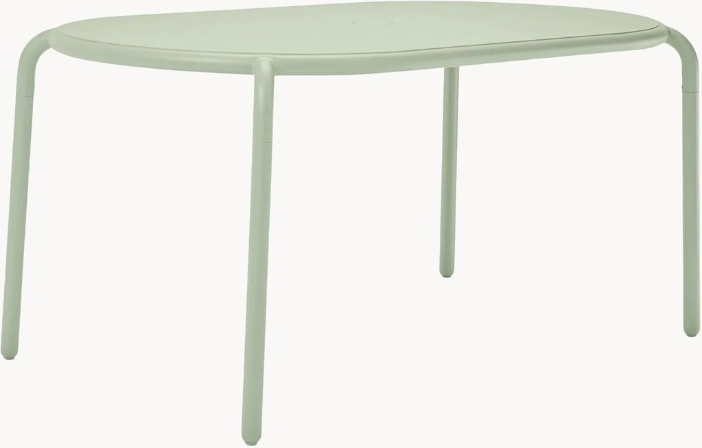 Mesa de jardim oval com orifício para guarda-sol Toní, vários tamanhos