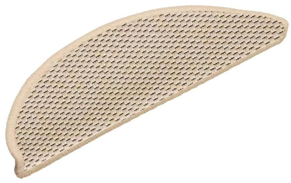 Tapetes escada adesivos aspeto sisal 30 pcs 56x17x3 cm berbere
