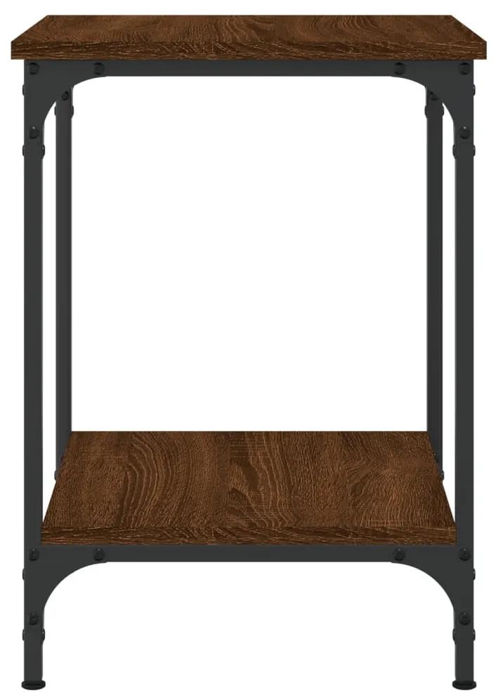 Mesa de centro 40x40x55 cm derivados madeira carvalho castanho