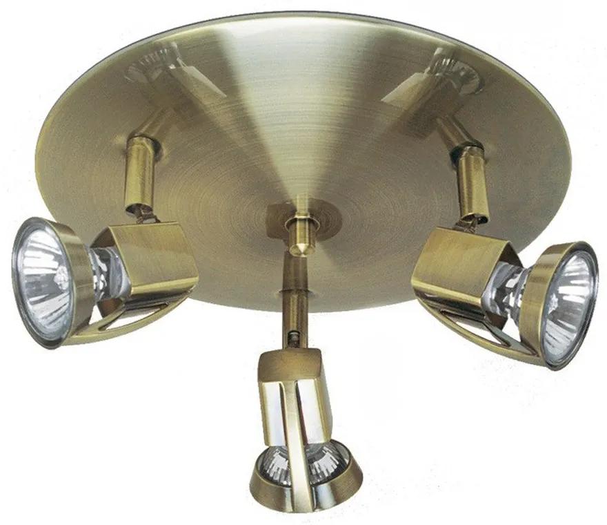 Arco 3-Light Ceiling Plate Brushed Brass