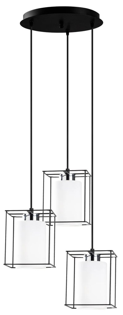 Chandelier Swank – Preto – 35 cm de diâmetro, 113 cm de altura