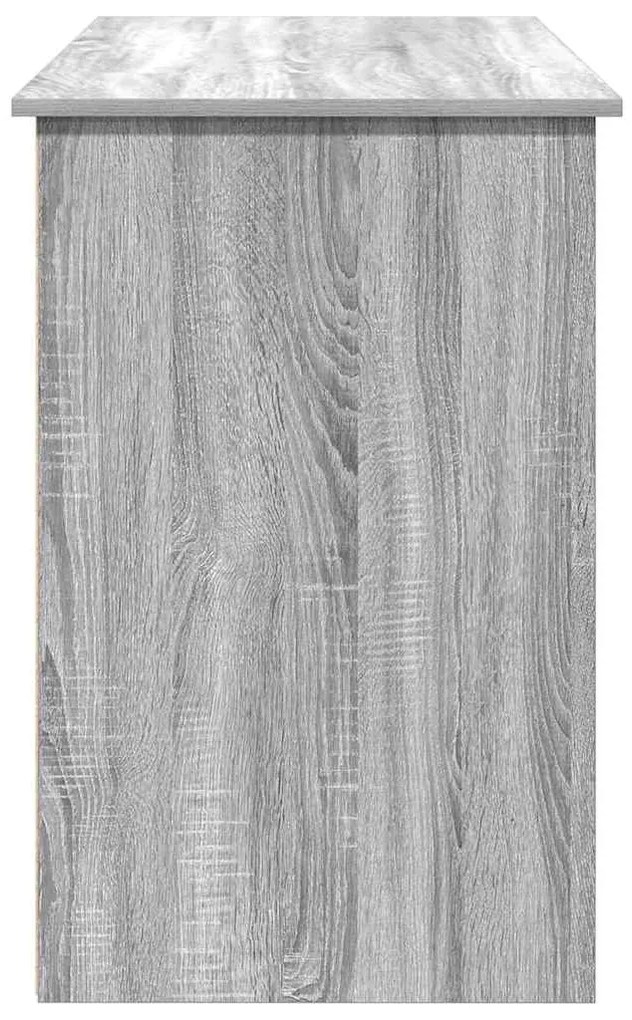 Secretária 102x50x75 cm derivados de madeira cinzento sonoma