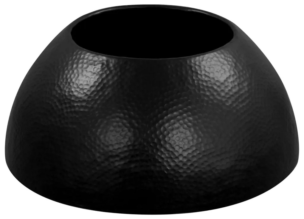 Mesa de centro em alumínio martelado 70x30 cm preto