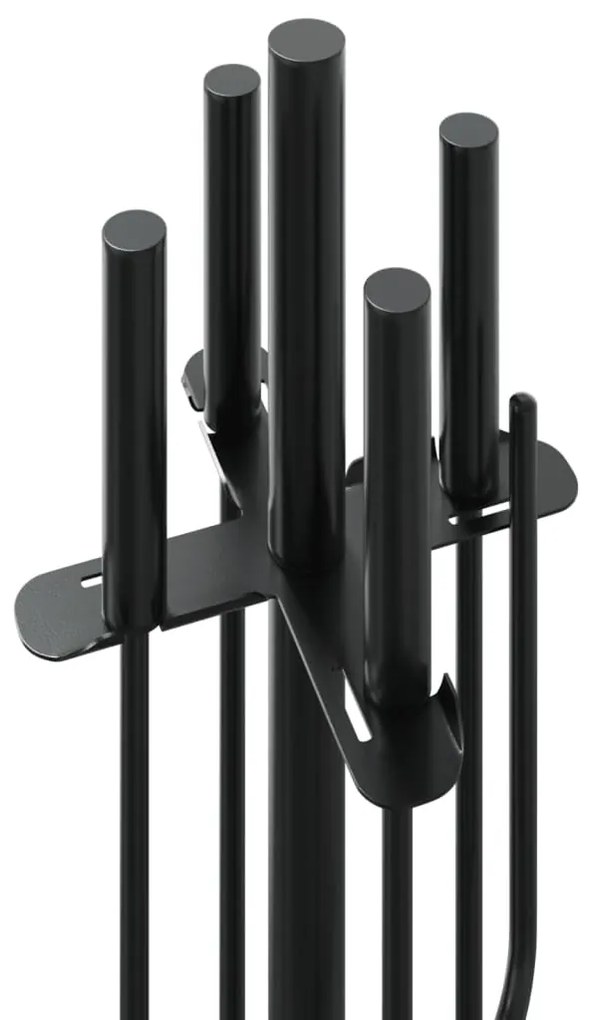 Conjunto de ferramentas para lareira 5 pcs 18x66 cm aço