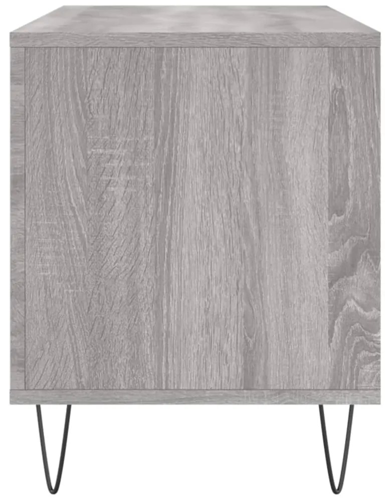 Armário p/ discos 100x38x48cm derivados madeira cinzento sonoma