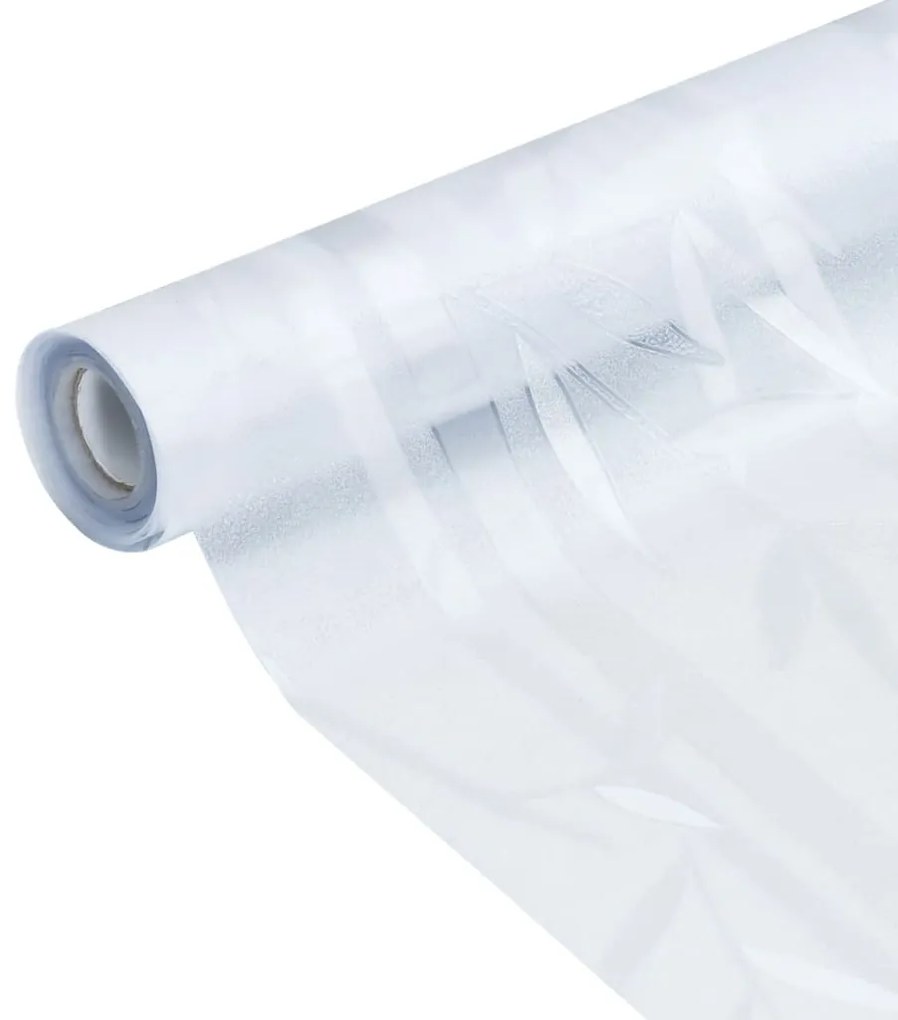 Películas para janela 2 pcs PVC fosco padrão de bambu