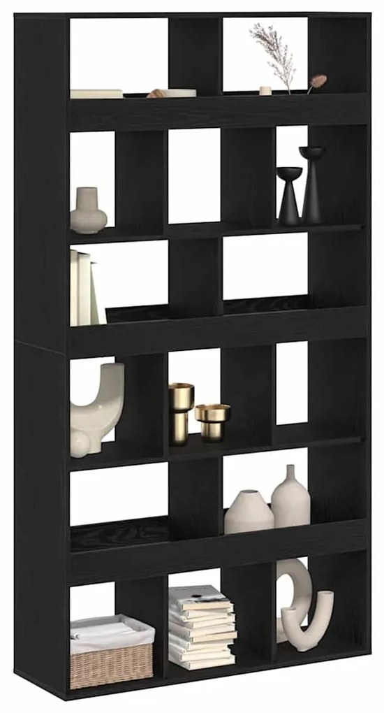 Suporte para Plantas vidaXL Madeira de Carvalho Preto 100x33x187,5 cm