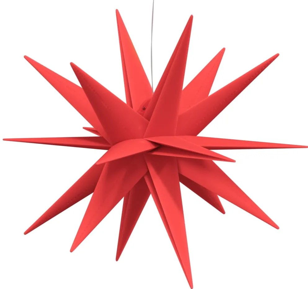 Luzes de Natal com LEDs 3 pcs dobrável vermelho