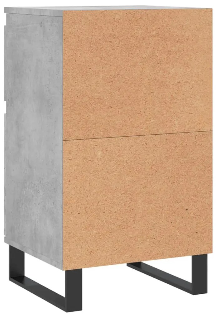 Aparadores 2 pcs 40x35x70 cm derivados de madeira cinza cimento