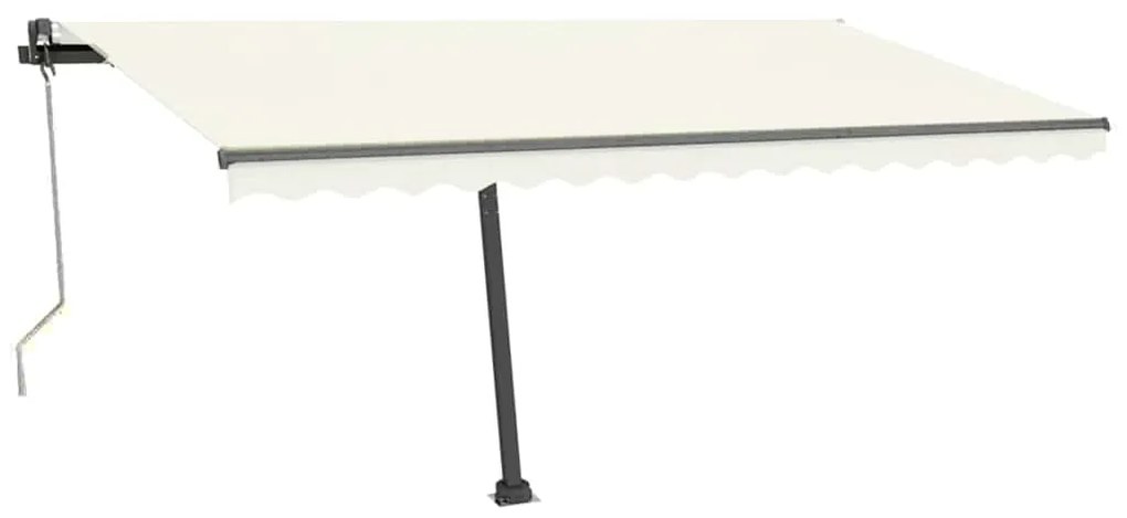 Toldo automático com LED e sensor de vento 400x300 cm cor creme
