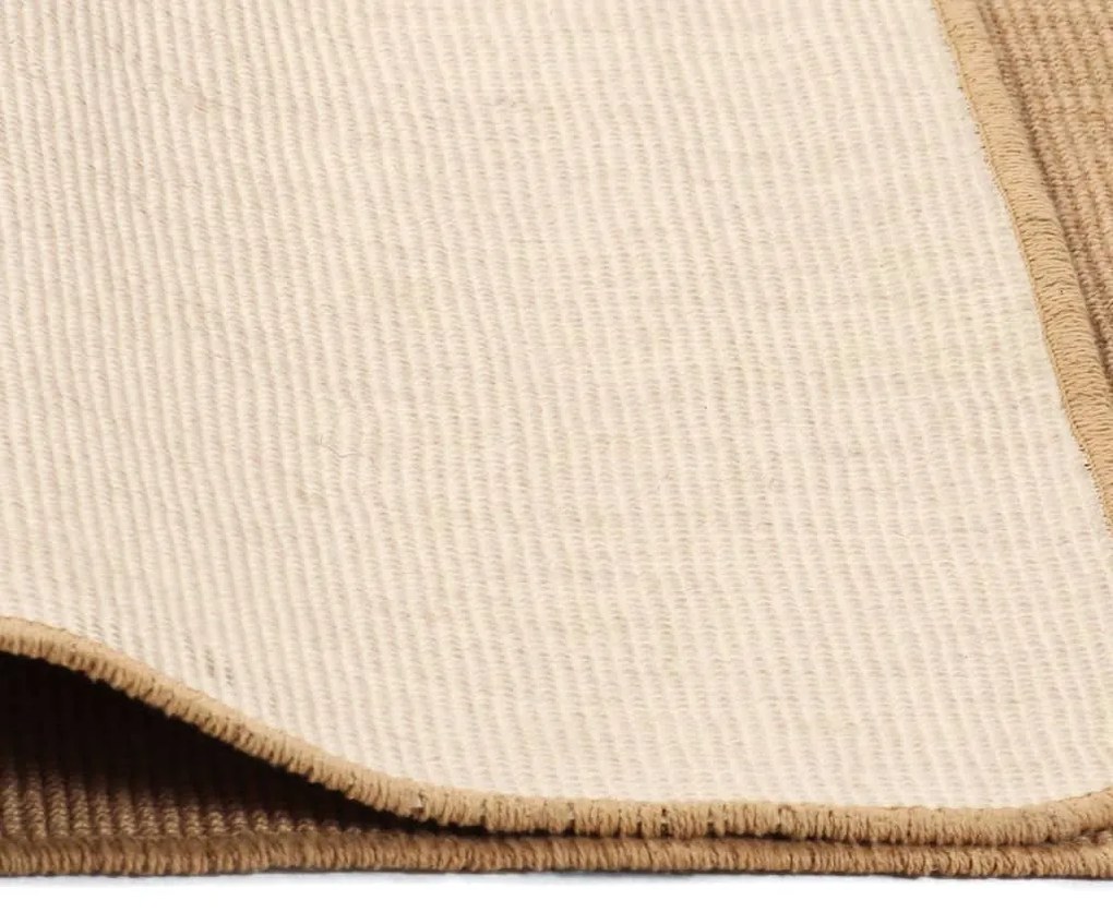 Tapete de divisão em juta com apoio de látex 160x230 cm natural