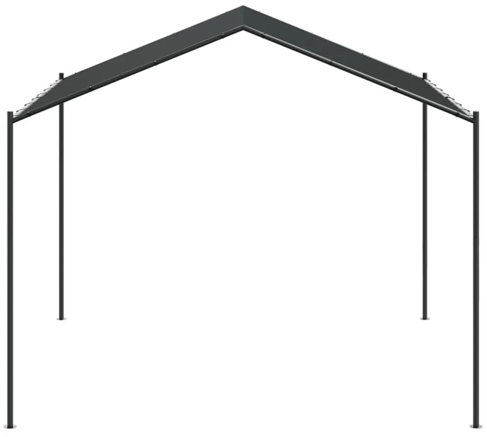 Tenda com toldo 4x3 m aço e tecido antracite