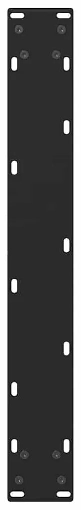 Pés para mesa de bar pretos 2 peças 60x(90-91) cm aço