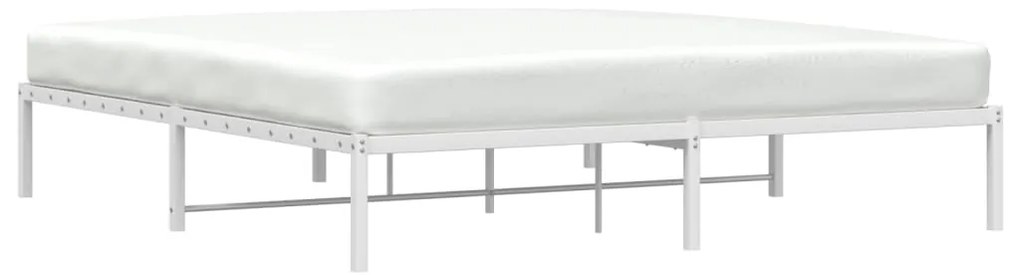 Estrutura de cama 180x200 cm metal branco