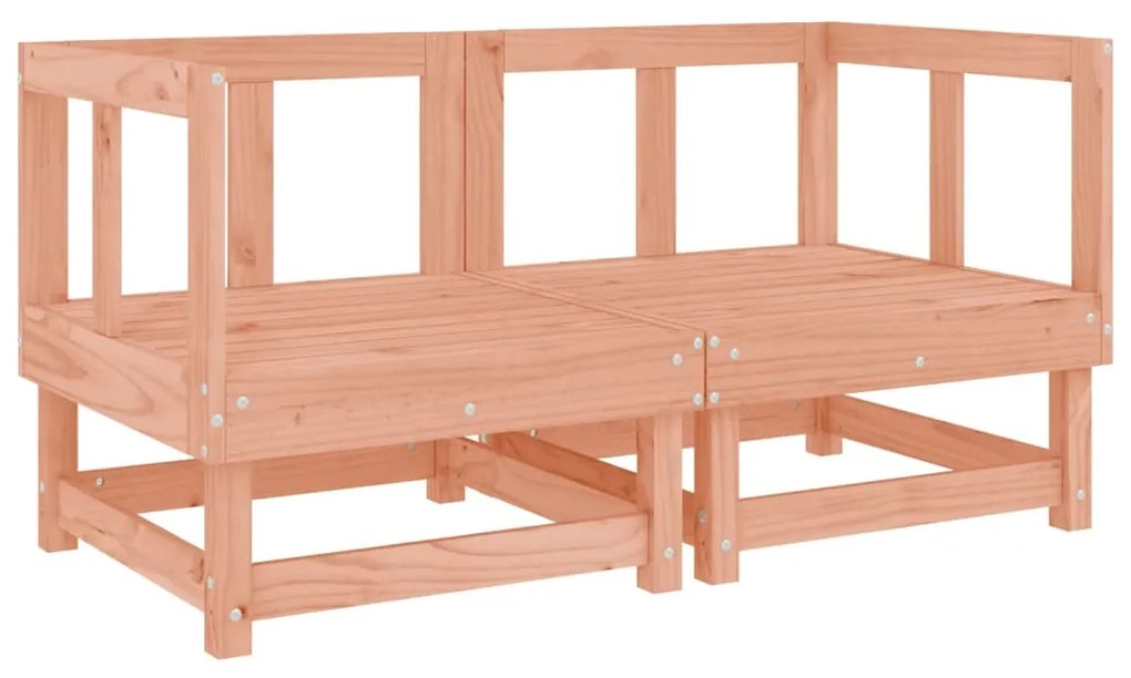11 pcs conjunto lounge de jardim madeira de douglas maciça