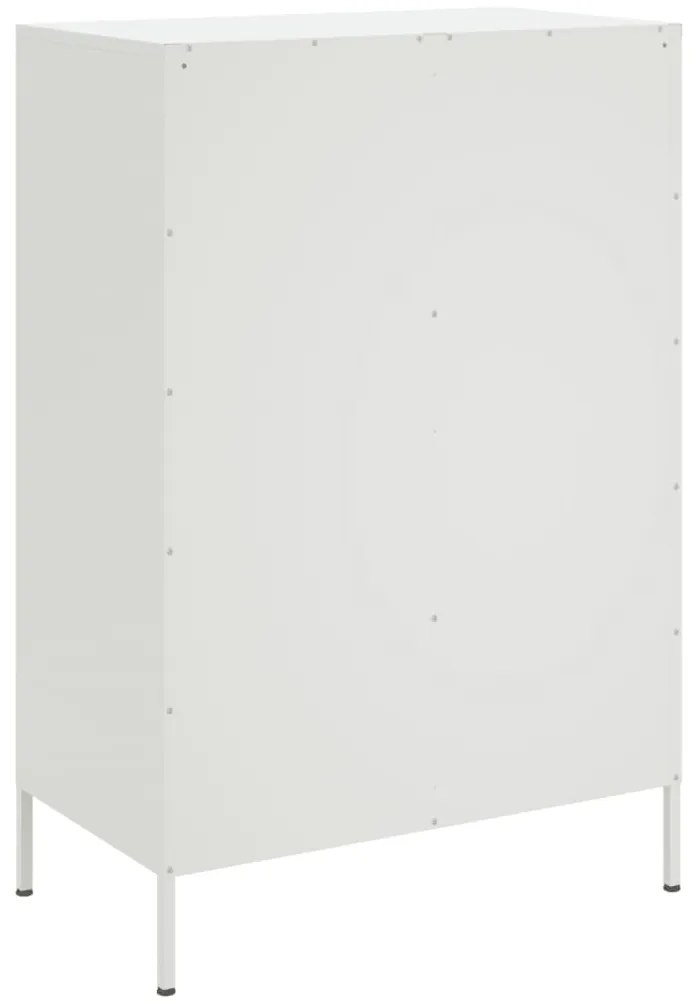 Móvel alto 68x39x101,5 cm aço branco