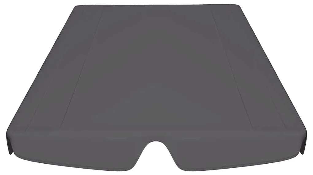 Toldo suplente p/ baloiço de jardim 150/130x105/70 cm antracite
