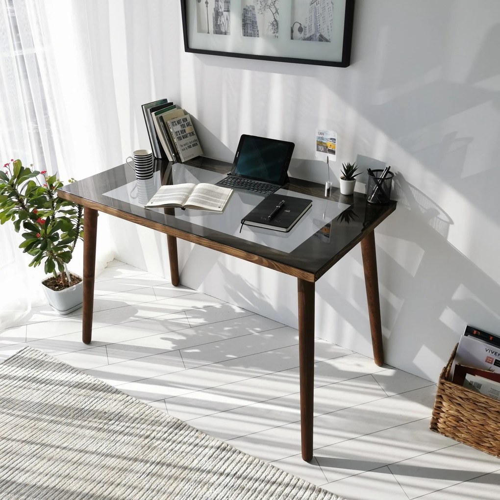 Secretária Cozy – Nogal – 110 cm x 73 cm x 60 cm