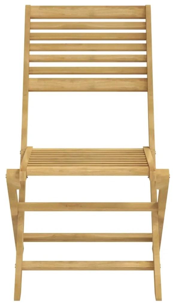 Conjunto de jantar p/ jardim 5 pcs madeira de acácia maciça