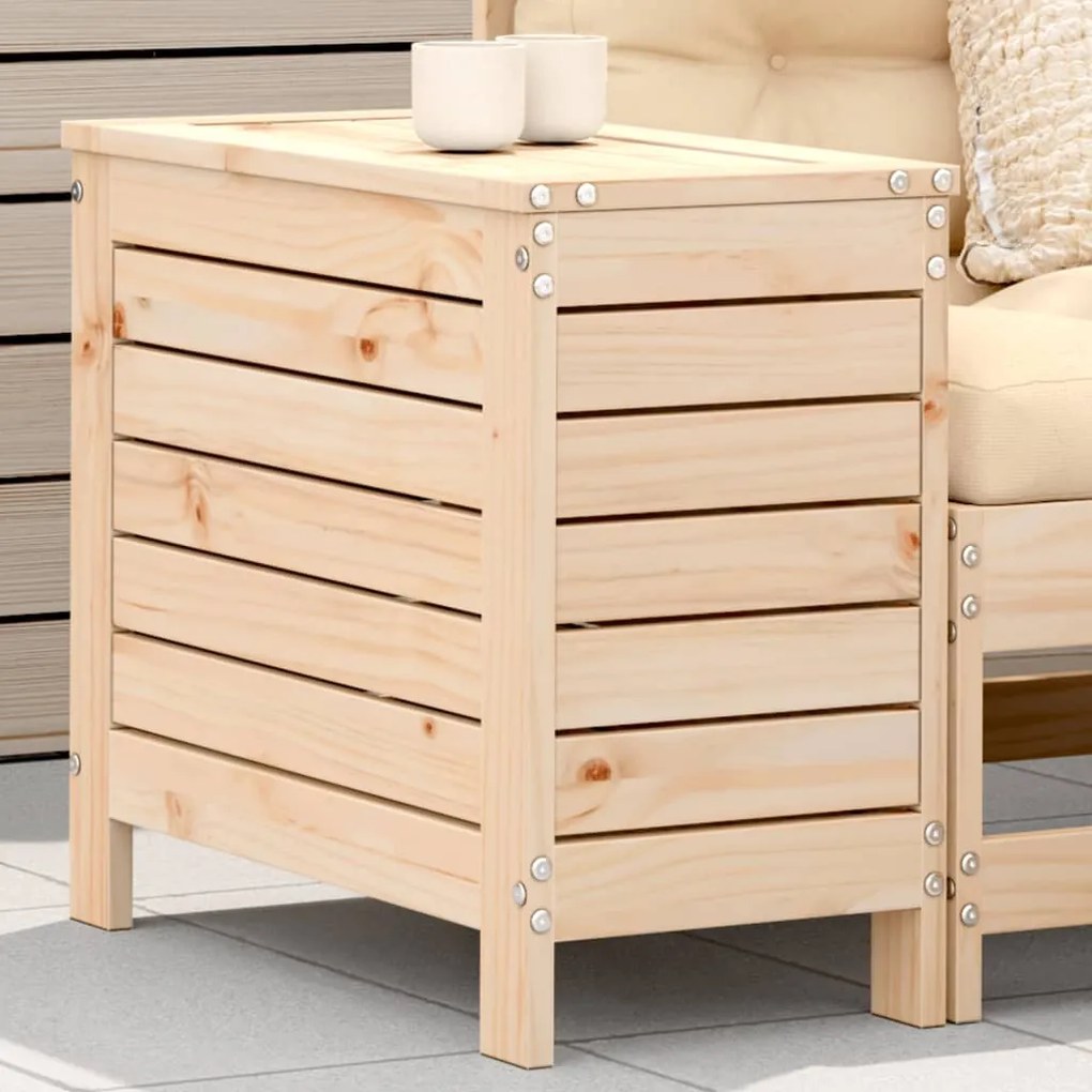 vidaXL Apoio pés para jardim 62x31,5x52 cm madeira de pinho maciça