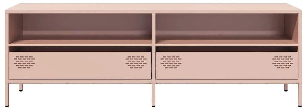 Móvel de TV 135x39x43,5 cm aço laminado a frio rosa