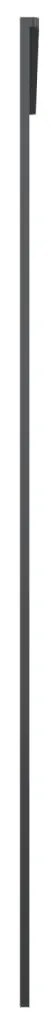 Porta deslizante vidro ESG fosco e alumínio 102,5x205 cm preto