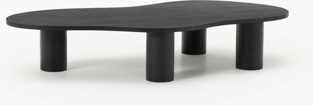 Mesa de centro XL em madeira de carvalho com forma orgânica Didi