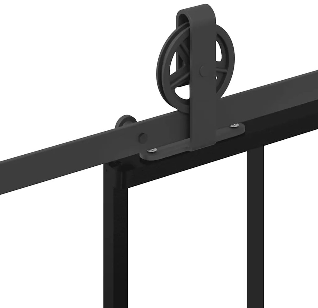 Porta deslizante c/ conj. ferragens 90x205cm vidro ESG/alumínio