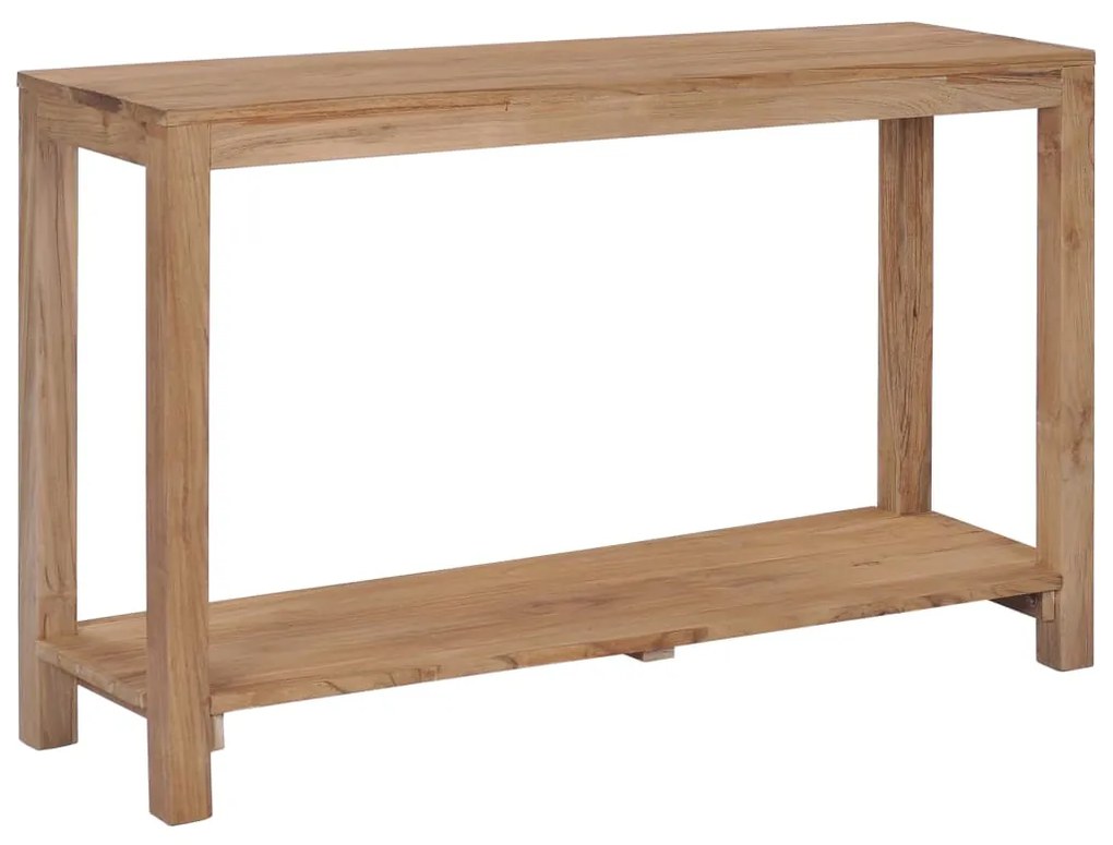 Mesa consola 120x35x75 cm madeira de teca maciça