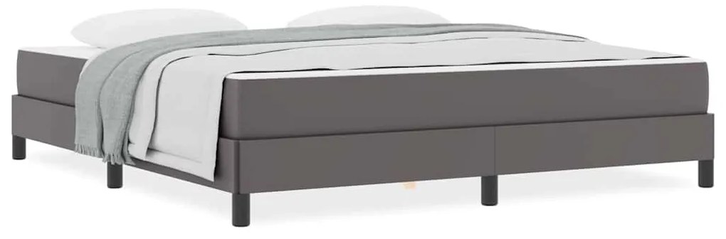 Cama Outros Cinzeto 180 x 200 cm Couro sintético