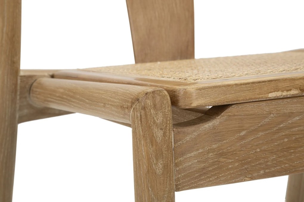 Cadeira Japan - Set 2 Peças – 56x53x76 cm – Madeira e Rattan – Design