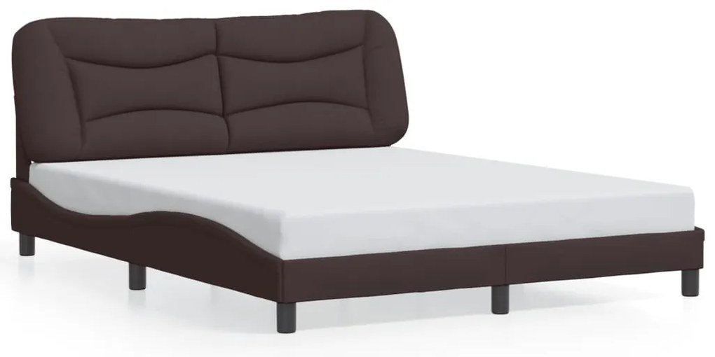 Estrutura de cama com LED sem colchão 160x200 cm tecido