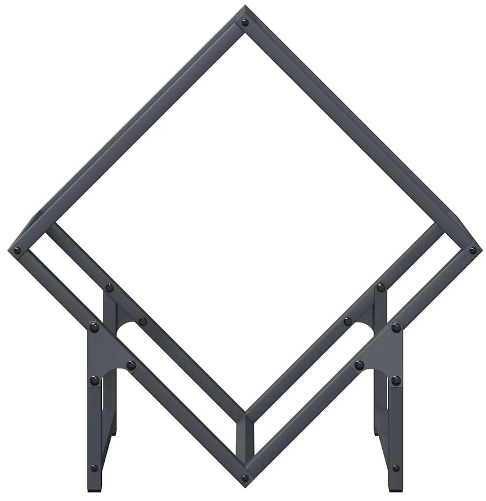 Suporte para lenha 50x25x50 cm aço laminado a frio antracite