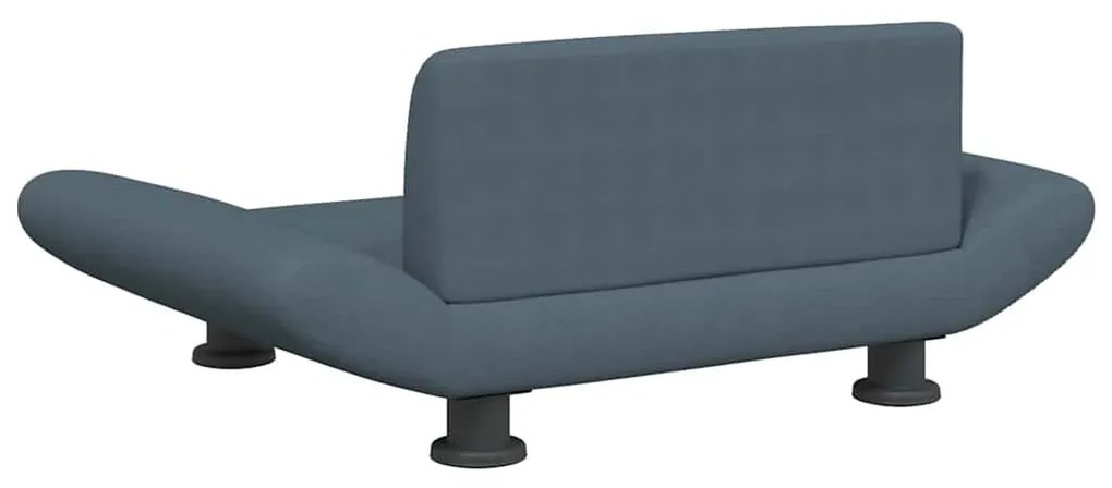 Cama para cães 70x45x28 cm tecido cinzento-escuro