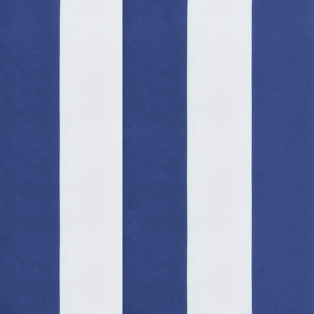 Almofadão p/ paletes 60x60x8 cm tecido oxford azul/branco