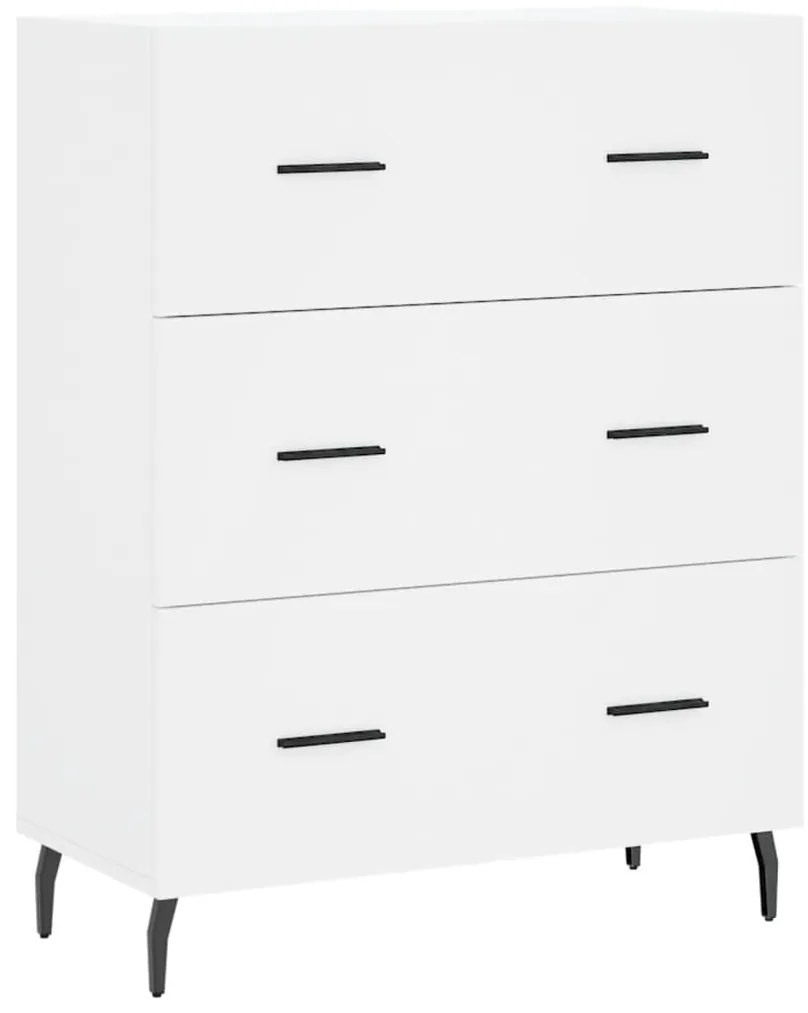 Armário alto 69,5x34x180 cm derivados de madeira branco