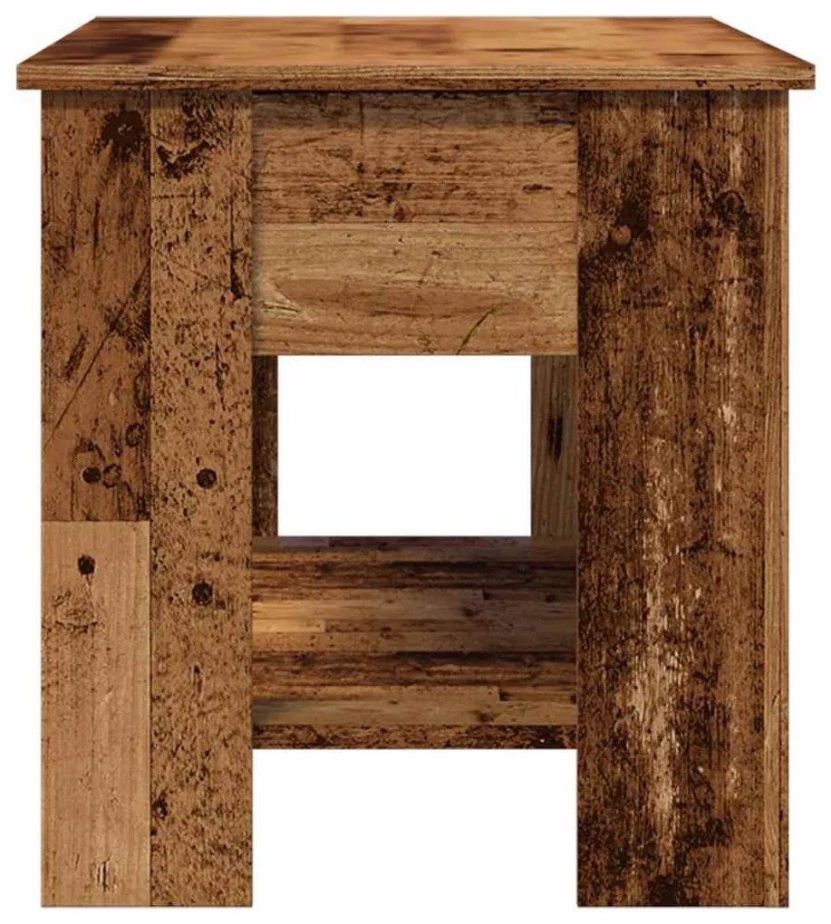 Mesa de centro madeira antiga 101x49x52 cm madeira trabalhada