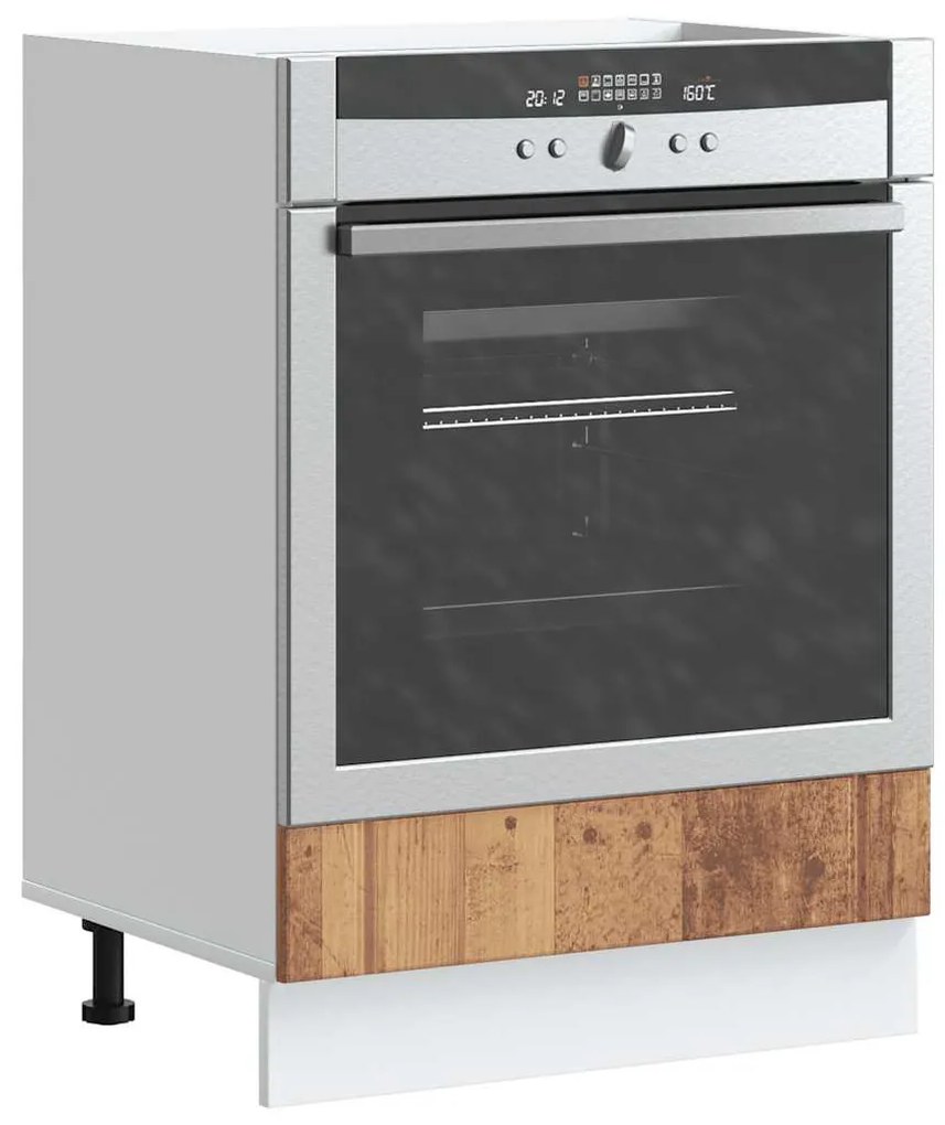 vidaXL Armário Forno Lucca derivados de madeira madeira velha