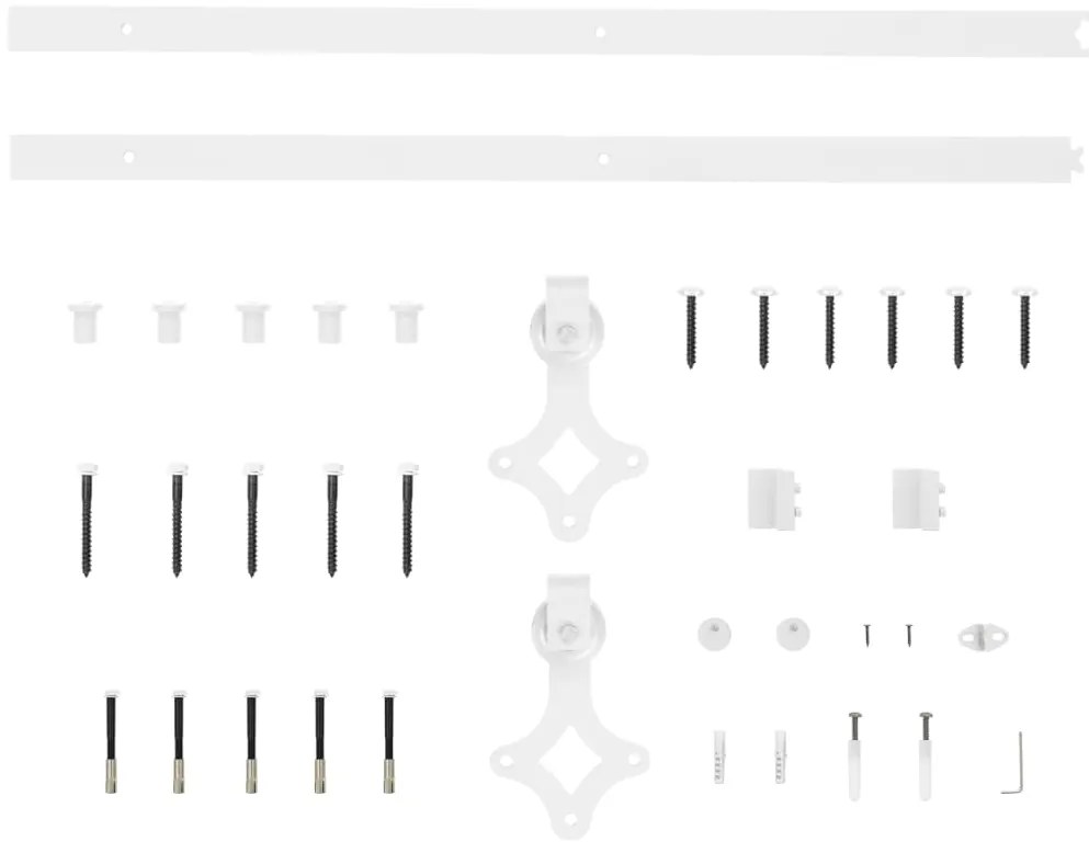 Porta de correr com ferragens 95x210 cm madeira de pinho maciça