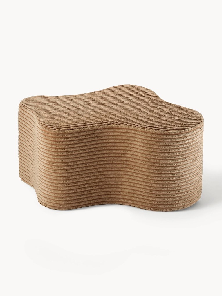 Pufe para crianças em bombazina artesanal Cloud