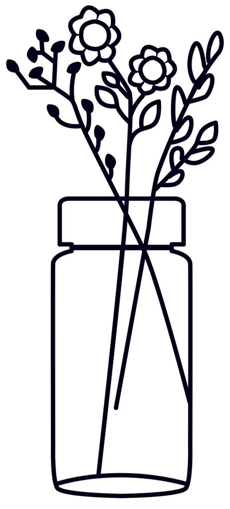Acessório Decorativo de Parede Metal-467 – Preto – 58 x 61 cm