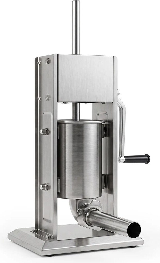 Enchedora Manual de Salsichas, 29,5 x 23 x 49,5 cm, Duas Velocidades, Prateado