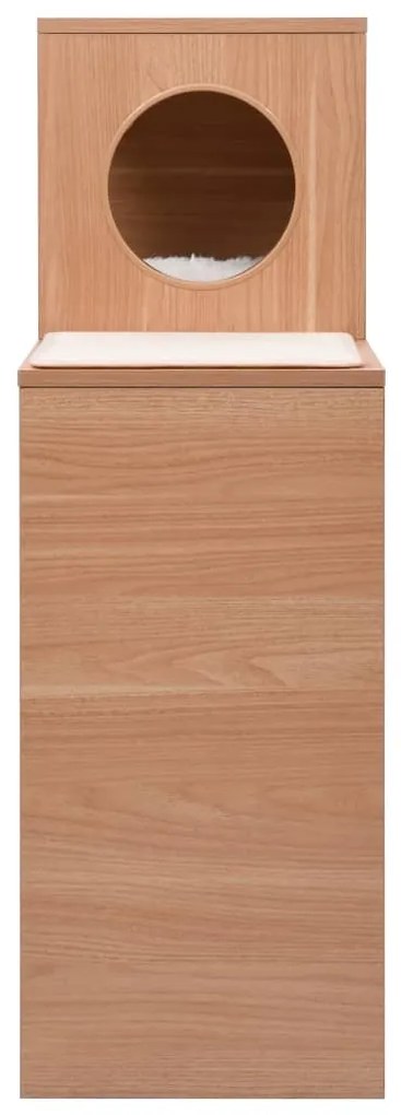 Casa para gatos com tapete arranhador sisal 100 cm