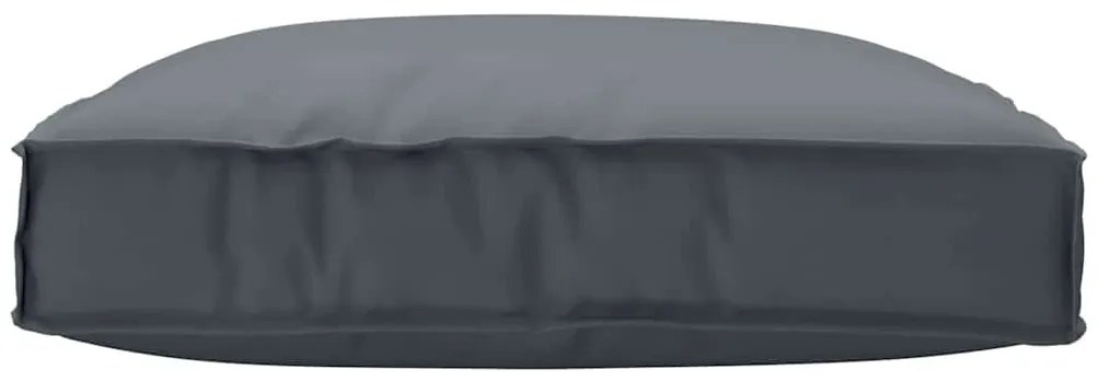 Almofada de Palete para Assento Antracite 80x80x12 cm em Tecido Oxford