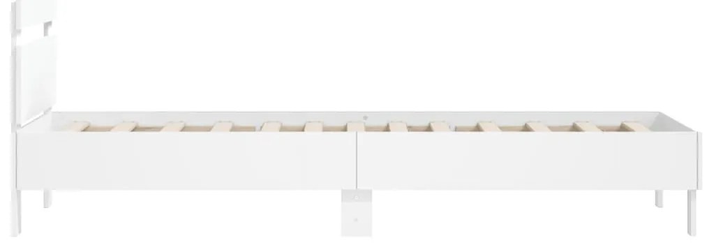 Estrutura cama c/ cabeceira 100x200 cm derivados madeira branco